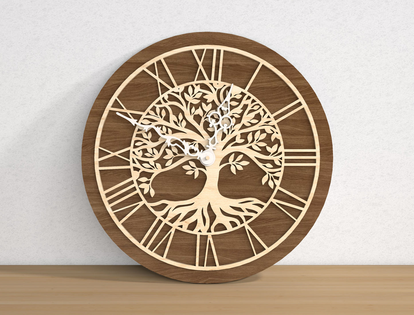 Tree of Life Wall Clock SVG Bundle for Glowforge and LightBurn