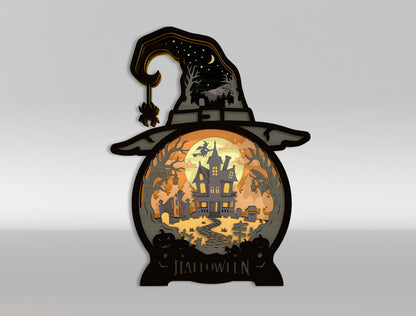 Halloween Haunted House Multilayer SVG Bundle 12 Designs for xTool Glowforge LightBurn