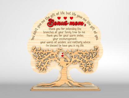 Bonus Mom Tree Quote Sign SVG Bundle for Glowforge and xTool