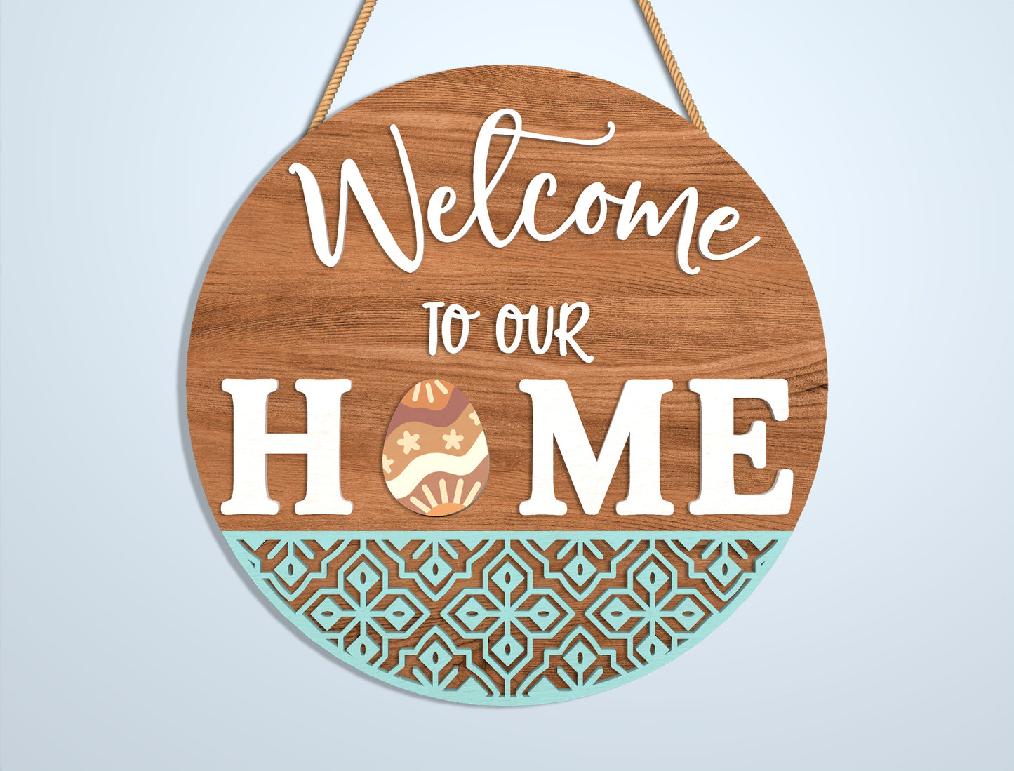 Interchangeable Welcome Door Sign SVG Bundle for xTool and Glowforge