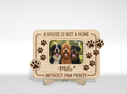 Dog Memorial Tabletop Sign SVG Bundle Pet Photo Frame Laser Cut File for Glowforge