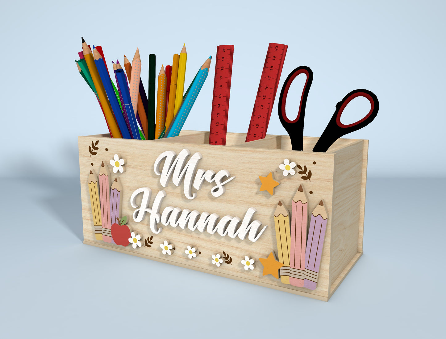 Personalized en Holder SVG Bundle for Glowforge and xTool