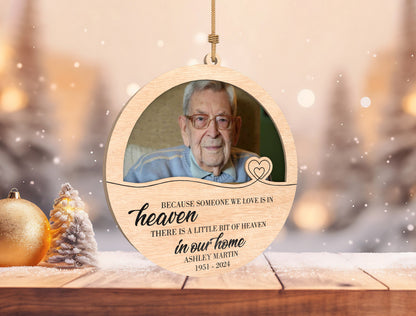 Photo Memorial Ornament SVG for xTool and Glowforge