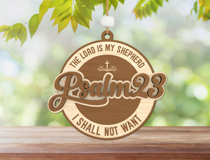 "Pray On It Pray Over It" Christian Ornament SVG for Glowforge and xTool