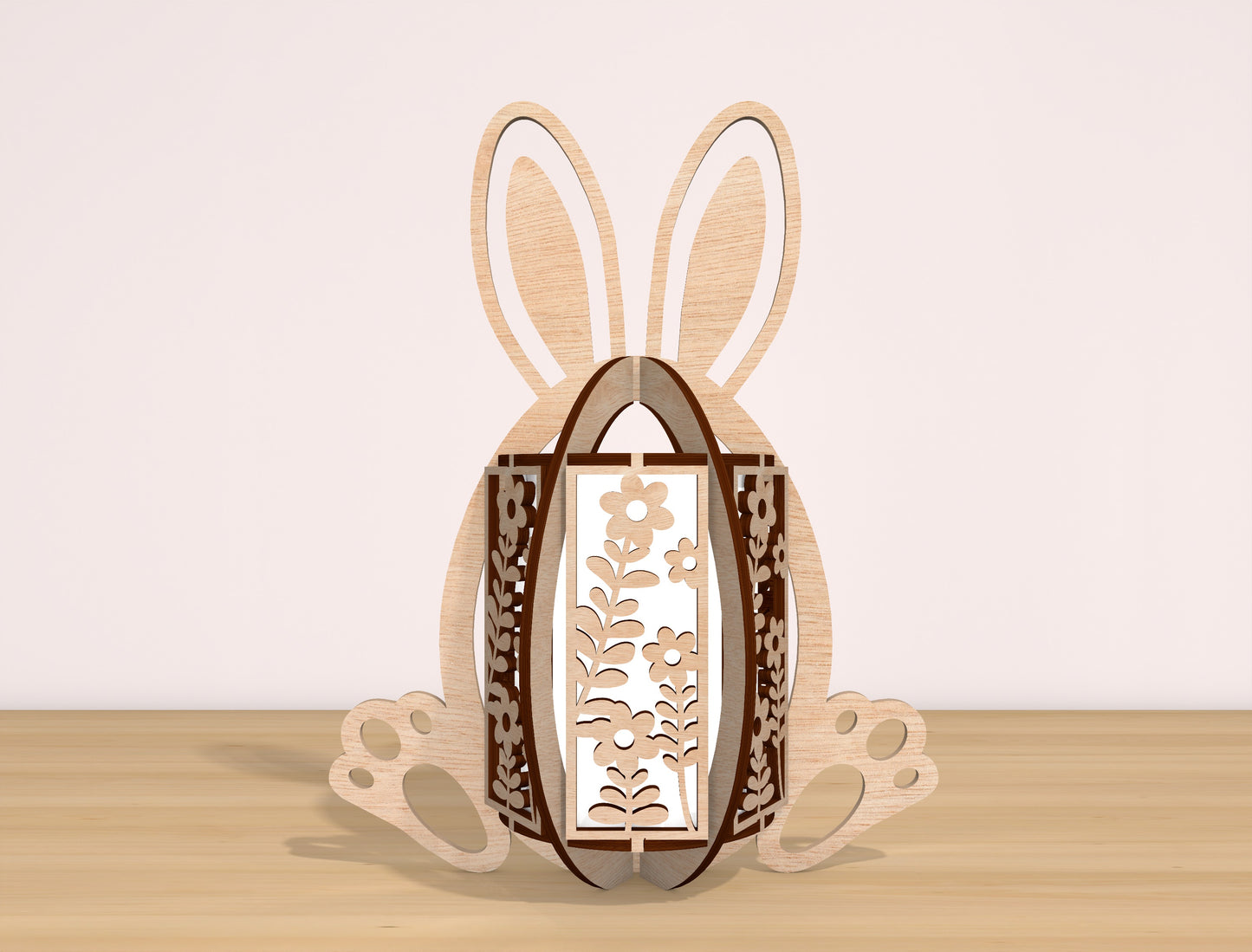 Easter Bunny Lantern SVG Bundle Rabbit Egg 7 Designs for Glowforge and xTool