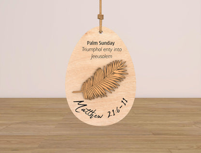 Easter Story Ornament SVG Jesus Resurrection Christian for Glowforge