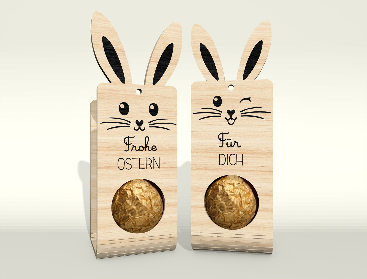 Easter Bunny Chocolate Holder SVG Bundle 25 Designs for Glowforge and xTool