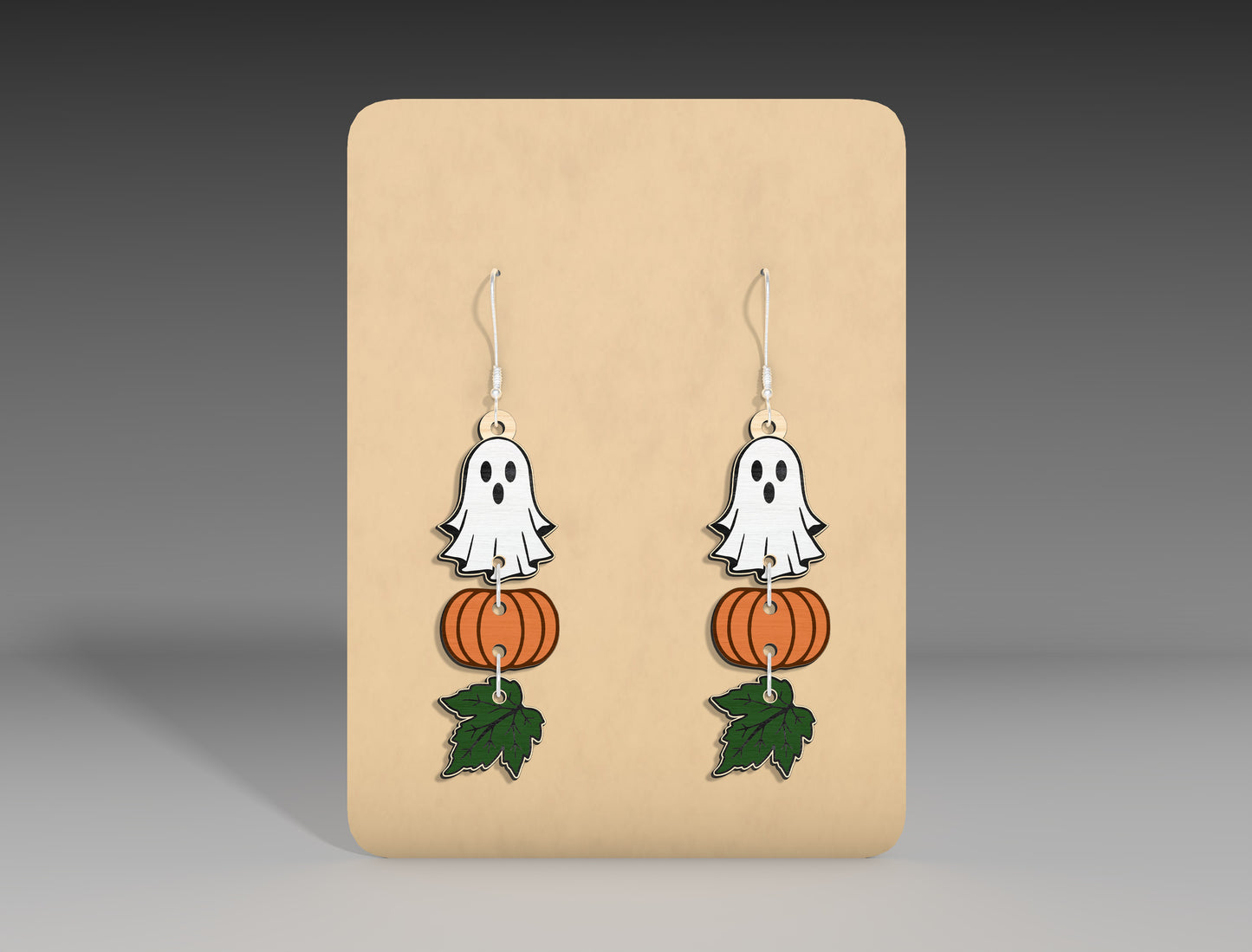 Halloween Witch Hat Pumpkin Earrings SVG Bundle 3 Designs for Glowforge LightBurn xTool