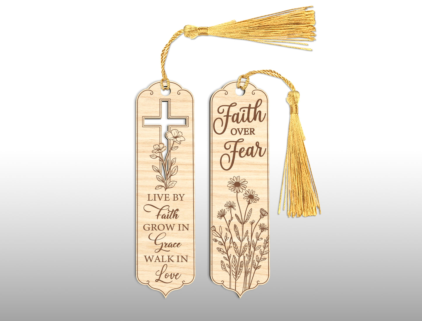 Bible Bookmark Cross SVG 26 Designs Laser Cut for LightBurn and Glowforge