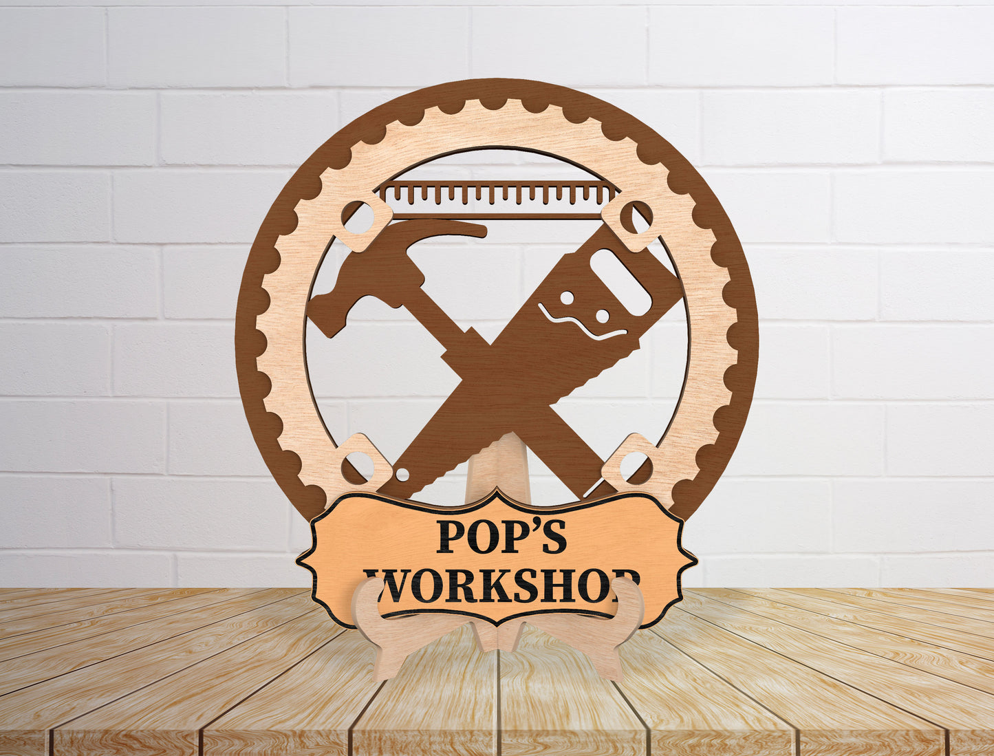 Dad's Workshop Tools Sign SVG Laser Cut File for xTool and Glowforge