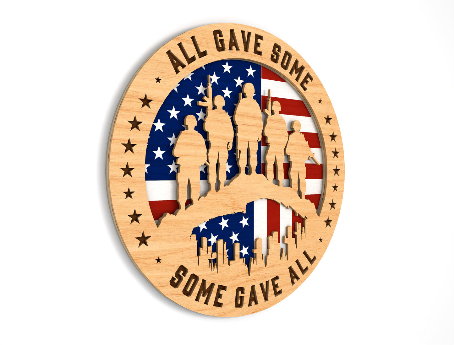 All Gave Some SVG Laser Cut File for Glowforge and LightBurn