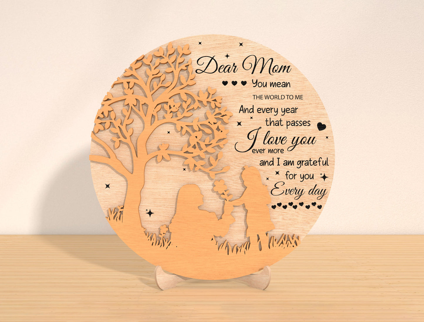 Mother Photo Frame Plaque SVG Bundle 4 Designs for LightBurn and xTool