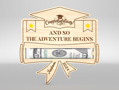 Graduation Money Holder SVG Laser Cut File for LightBurn and xTool