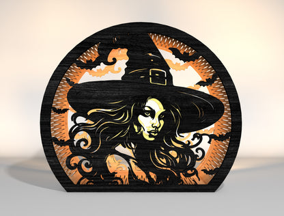 Halloween Witch Lantern SVG Bundle 10 Designs for Glowforge xTool LightBurn