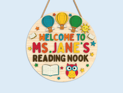 Personalized Classroom Door Sign SVG Bundle Laser Cut File for xTool and Glowforge