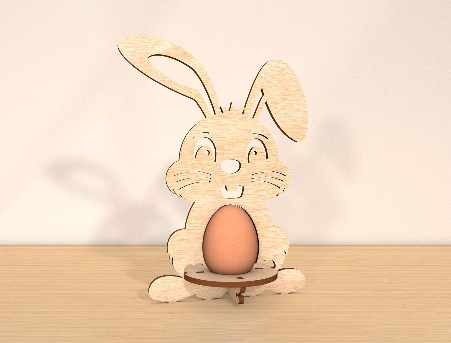 Bunny Egg Holder SVG Bundle Rabbit Egg Stand Easter for LightBurn and xTool