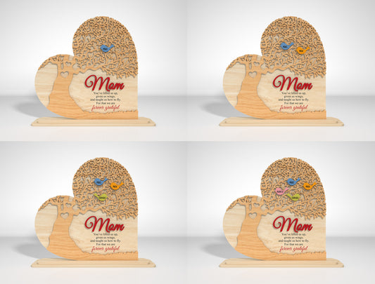 Bird Family Name Sign SVG Bundle for Glowforge and xTool