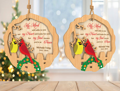 Cardinal Memorial Ornament SVG Laser Cut File for LightBurn and xTool