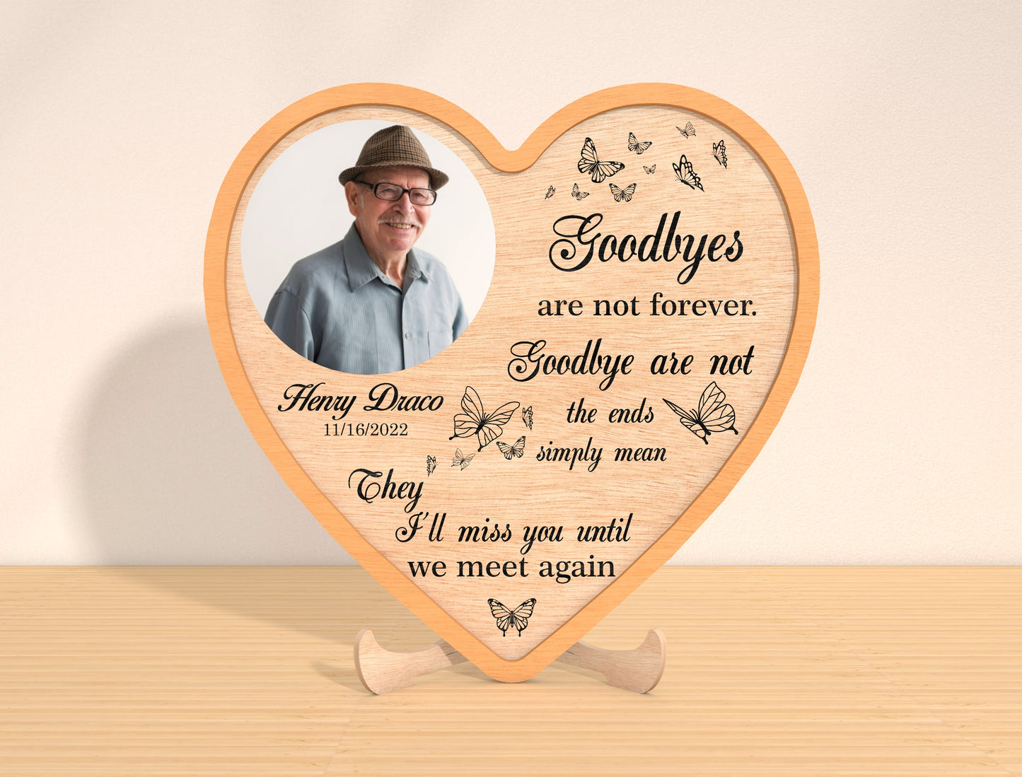 Heart Photo Memorial Plaque SVG Laser Cut File for xTool