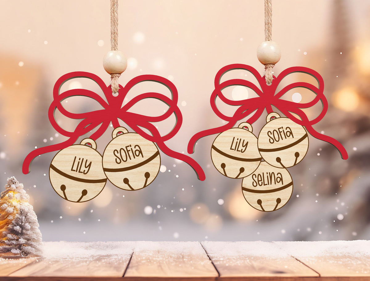 Personalized Jingle Bell Family Christmas Ornament SVG 2