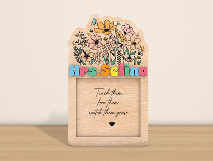 Teacher Note Holder SVG Bundle Laser Cut File for Glowforge and LightBurn
