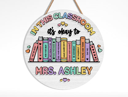 Personalized Teacher Classroom Sign SVG Bundle Laser Cut File File for Glowforge and xTool