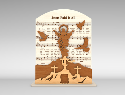 Arched Cross Panel Set SVG Easter Freestanding for Glowforge and xTool