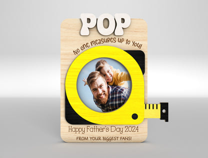 "Grillly The Flippin Best" Dad BBQ Photo Frame SVG Laser Cut File for xTool and LightBurn