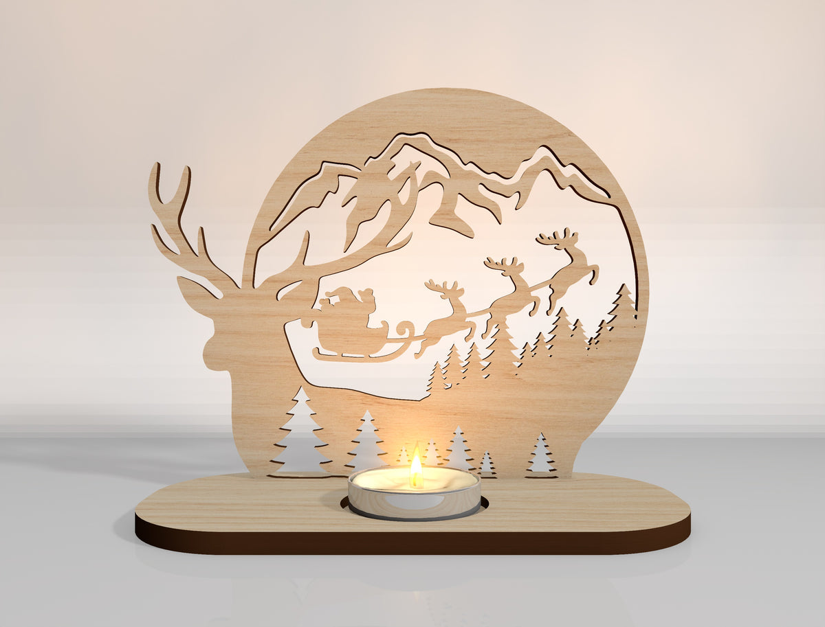 Christmas Nativity Candle Holder SVG Bundle 3