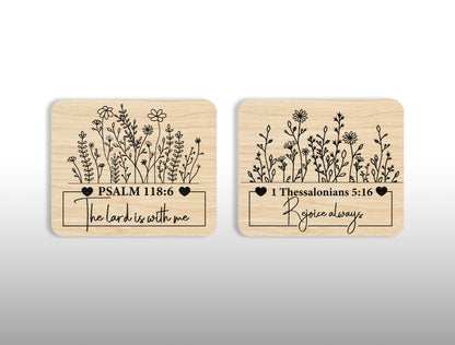Inspirational Bible Verse Fridge Magnet SVG Bundle for Glowforge and xTool