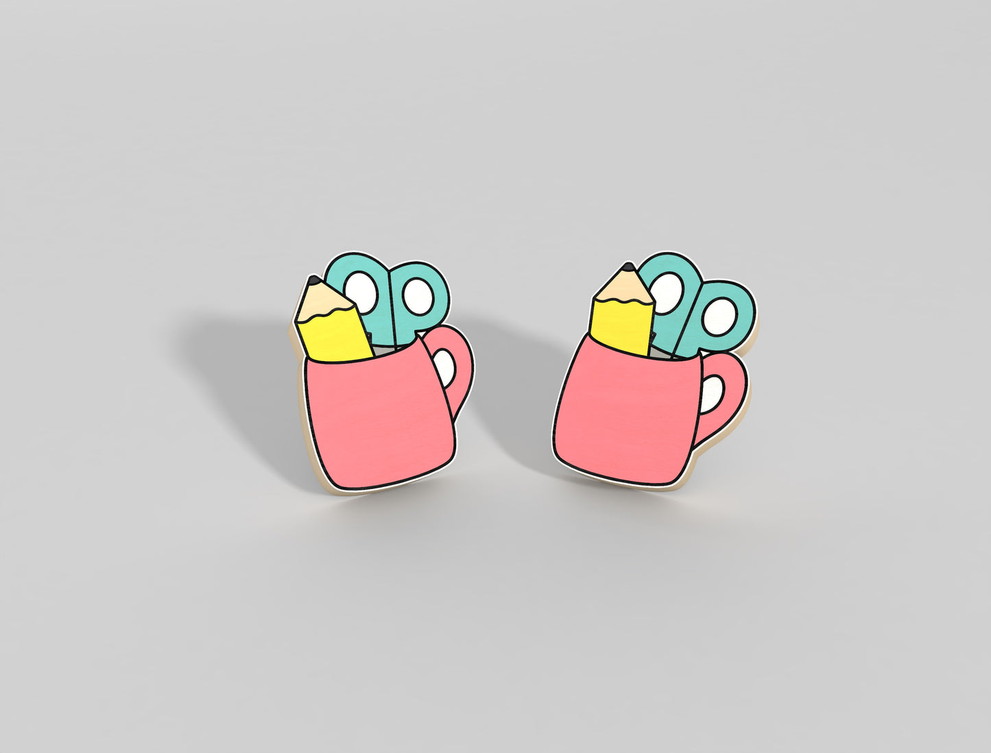 Graduation Stud Earrings SVG Bundle for xTool and LightBurn