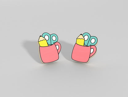 Graduation Stud Earrings SVG Bundle for xTool and LightBurn