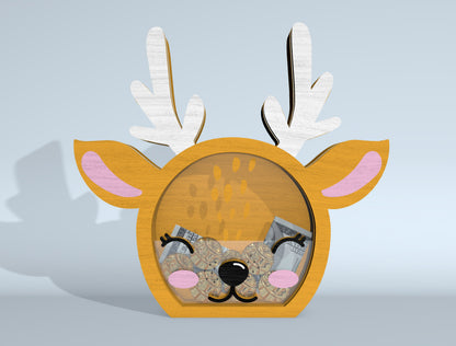 Animal Piggy Bank SVG Bundle Laser Cut File for xTool and Glowforge