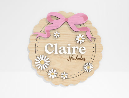 Baby Birth Announcement Sign SVG File for Glowforge and xTool