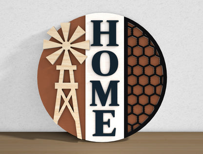 Farm Animal Welcome Sign SVG Laser Cut File for Glowforge and LightBurn