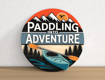 Camping Adventure SVG Bundle with 9 Camper Signs for Glowforge and xTool