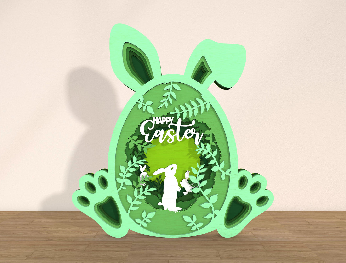 Multilayer Bunny Forest Happy Easter SVG Bundle for LightBurn and xTool