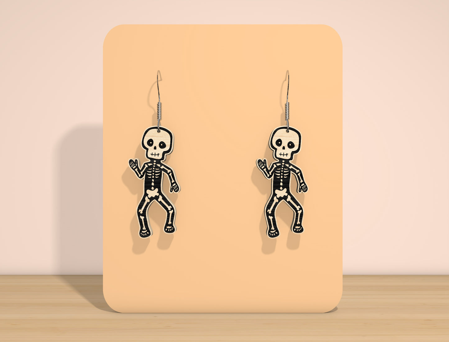Halloween Skeleton Earrings SVG Bundle for Glowforge and xTool