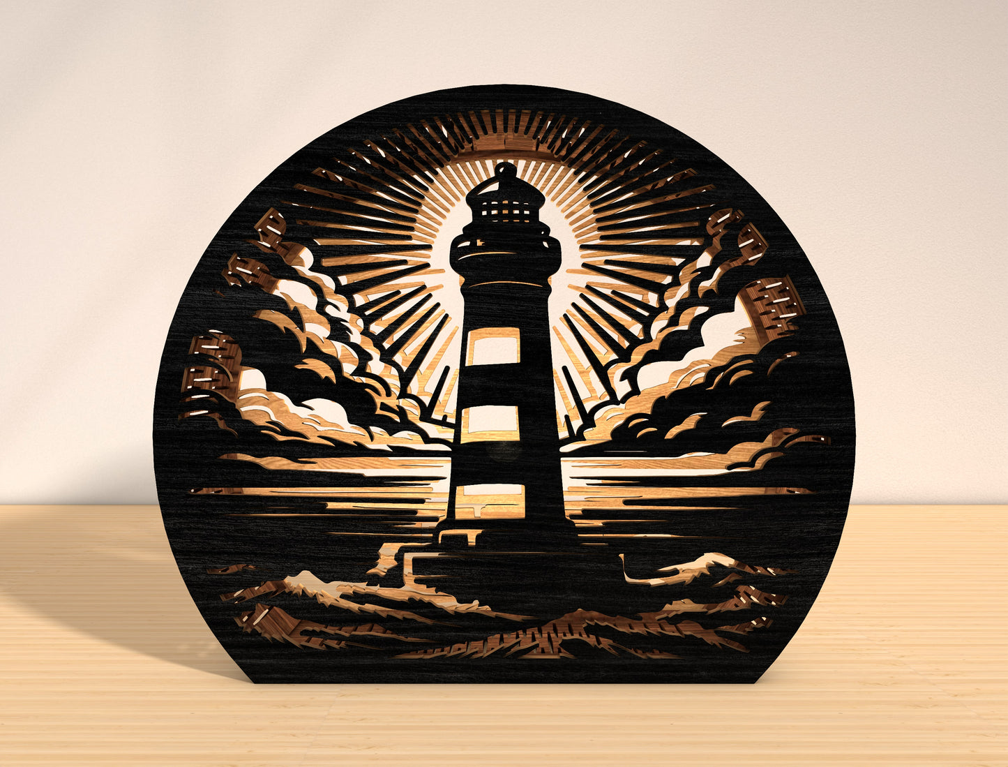 Lighthouse Lantern SVG Bundle Laser Cut File for Glowforge and LightBurn