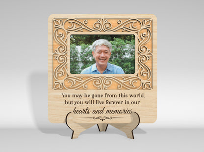 Memorial Tabletop Sign SVG Bundle Photo Frame Laser Cut File for LightBurn