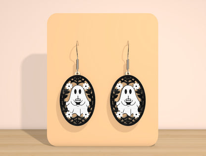 Halloween Ghost Earring SVG Bundle for Glowforge xTool LightBurn