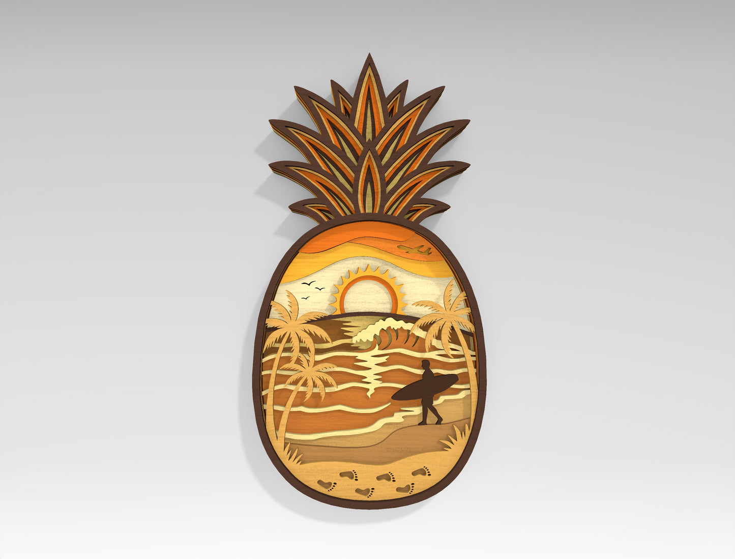 Summer Multilayer SVG Bundle for Glowforge and xTool