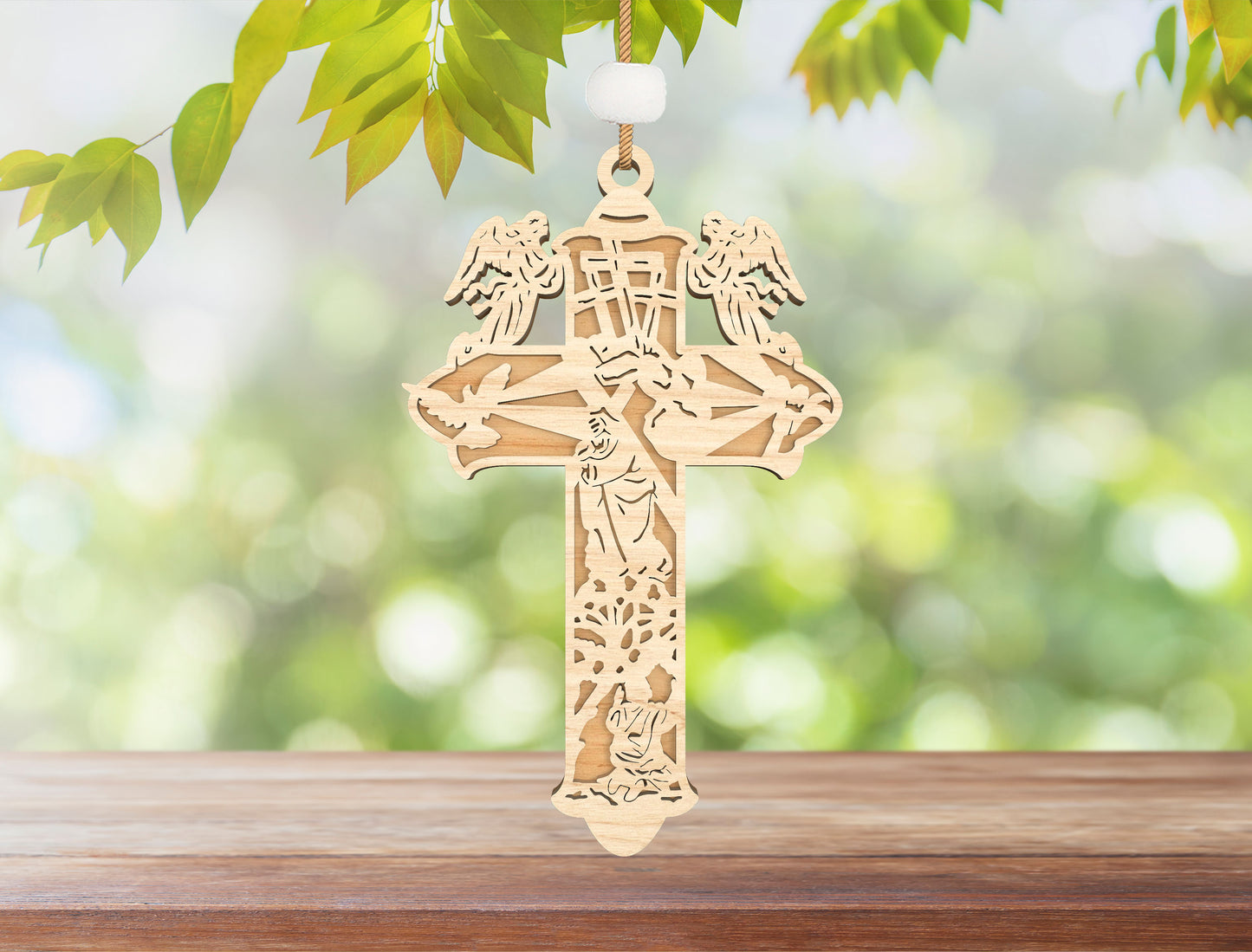 Christian Cross Ornament Multilayer SVG Bundle Religious for Glowforge and xTool