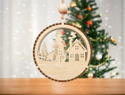 Layered 3D Christmas Shadow Box Ornament SVG Bundle 2