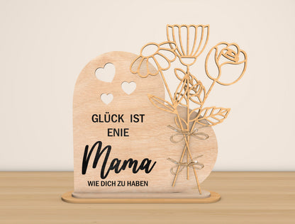 Mama Flower Plaque SVG Bundle 15 Flowers for Glowforge and xTool