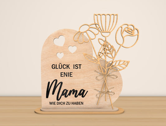 Mama Flower Plaque SVG Bundle 15 Flowers for Glowforge and xTool
