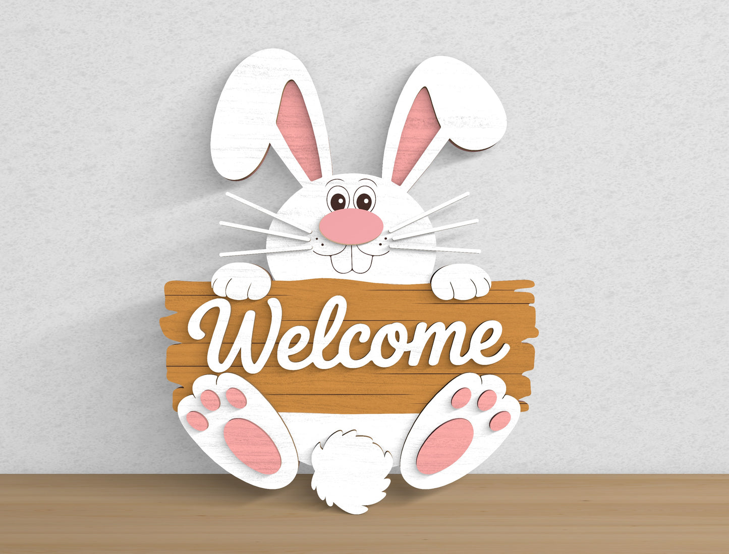 Easter Bunny Welcome Sign SVG 9 Designs Laser Cut for Glowforge and xTool