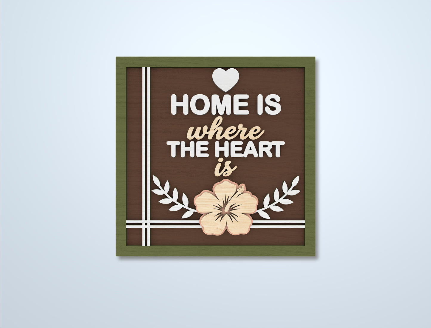 Home Sign SVG Bundle Laser Cut File for LightBurn and Glowforge