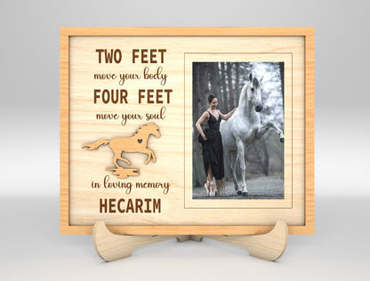Horse Memorial Tabletop Frame SVG Photo Frame Laser Cut File for LightBurn and xTool