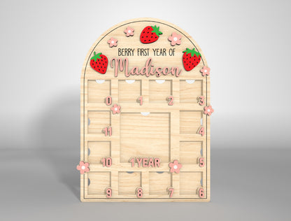 Personalized First Year Frame SVG for Glowforge and LightBurn